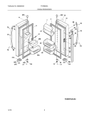 FRESH FOOD DOOR Diagram and Parts List for FGHB2846LF2  Frigidaire Refrigerator