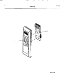 CONTROL PANEL Diagram and Parts List for MC850P2  Frigidaire Microwave