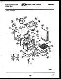 BODY PARTS Diagram and Parts List for GF950ND2  Frigidaire Range