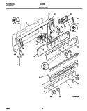 BACKGUARD Diagram and Parts List for 30-3863-00-05  Tappan Range