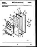 REFRIGERATOR DOOR PARTS Diagram and Parts List for GSIW36CH2  Frigidaire Refrigerator