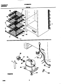 SYSTEM Diagram and Parts List for CFU09M2HW1  Frigidaire Freezer