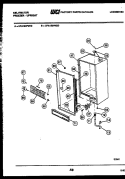CABINET PARTS Diagram and Parts List for UFA193FM1D  Kelvinator Freezer