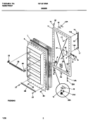 DOOR Diagram and Parts List for GFU21M9AW5  Gibson Freezer
