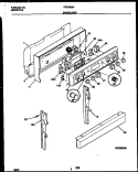 BACKGUARD Diagram and Parts List for FEF350SAWB  Frigidaire Range