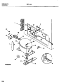 COMPRESSOR Diagram and Parts List for F81D159BW0  Frigidaire Freezer