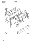 BACKGUARD Diagram and Parts List for FEF366CESB  Frigidaire Range