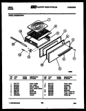 BROILER DRAWER PARTS Diagram and Parts List for 30DGMBWDN0  Tappan Range