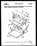 CONSOLE AND CONTROL PARTS Diagram and Parts List for MDG436RBW0  Tappan Dryer