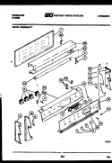 BACKGUARD Diagram and Parts List for REG38BLW1  Frigidaire Range