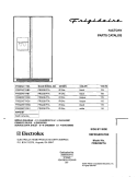 COVER Diagram and Parts List for FRS23KF7AB0  Frigidaire Refrigerator