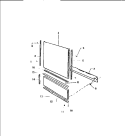 OUTER DOOR Diagram and Parts List for SU500DXR5  Frigidaire Dishwasher