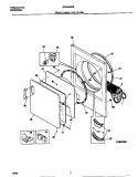 FRONT PANEL / LINT FILTER Diagram and Parts List for GDE436RBD2  Gibson Dryer