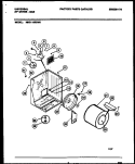 CABINET AND COMPONENT PARTS Diagram and Parts List for MDG116RBW0  Frigidaire Dryer