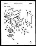 BODY PARTS Diagram and Parts List for RG36BNL2  Frigidaire Range