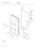 DOOR Diagram and Parts List for FFU1724DW7  Frigidaire Freezer