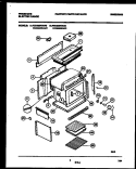 BODY PARTS Diagram and Parts List for FED300WAW3  Frigidaire Range