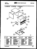 UPPER BODY PARTS Diagram and Parts List for 57-2709-10-05  Tappan Microwave Oven Combo