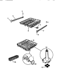 RACKS & WASH TOWER Diagram and Parts List for SC560JXW2  Frigidaire Dishwasher