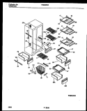 SHELVES AND SUPPORTS Diagram and Parts List for FRS22WNAD1  Frigidaire Refrigerator