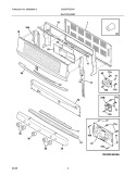 BACKGUARD Diagram and Parts List for EI30GF55GSA  Electrolux Range
