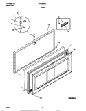 DOOR Diagram and Parts List for MFC20M4BW5  Frigidaire Freezer