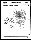 SHELVES AND SUPPORTS Diagram and Parts List for UFS133FM1W  Kelvinator Freezer