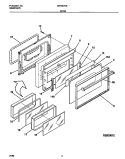 DOOR Diagram and Parts List for GEF357CBTC  Gibson Range