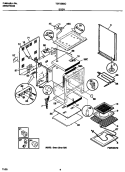 BODY Diagram and Parts List for TEF356SCWB  Tappan Range