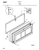 DOOR Diagram and Parts List for GFC15M4AW3  Gibson Freezer