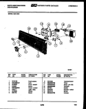 CONSOLE AND CONTROL PARTS Diagram and Parts List for SU211MR1  Frigidaire Dishwasher