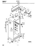 CABINET Diagram and Parts List for MRT18SJFD3  Frigidaire Refrigerator