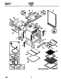BODY Diagram and Parts List for GGF355CFSC  Gibson Range