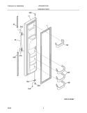 FREEZER DOOR Diagram and Parts List for WRS23MF5ASW  Crosley Refrigerator
