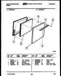 DOOR PARTS Diagram and Parts List for GF306KXD1  Frigidaire Range