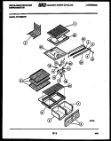 SHELVES AND SUPPORTS Diagram and Parts List for RT175MCD1  Frigidaire Refrigerator