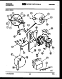 AIR, WATER AND CONDENSING PARTS Diagram and Parts List for MR25N3  Frigidaire Dehumidifier
