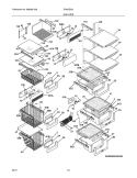 SHELVES Diagram and Parts List for EI26SS30JS1  Electrolux Refrigerator