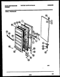 DOOR PARTS Diagram and Parts List for WFU21M4AW0  Frigidaire Freezer