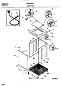 P12V0018 WSHR CAB, TOP Diagram and Parts List for FWXB23RGS0  Frigidaire Washer