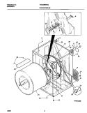 P16V0036 DRY CAB, HEATER Diagram and Parts List for FDG336RES2  Frigidaire Dryer