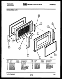 DOOR PARTS Diagram and Parts List for MCT855L1  Frigidaire Microwave