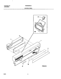 CONTROL PANEL Diagram and Parts List for WDB956MBC0  Westinghouse Dishwasher