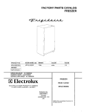 COVER Diagram and Parts List for MFU21M3GW3  Frigidaire Freezer