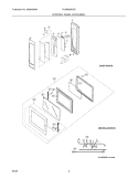 CONTROL PANEL / DOOR Diagram and Parts List for PLMB209DCB  Frigidaire Microwave