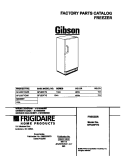 COVER Diagram and Parts List for GFU20F7GW1  Gibson Freezer
