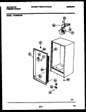 CABINET PARTS Diagram and Parts List for KFU09M2AW0  Kelvinator Freezer