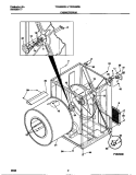 CABINET / DRUM Diagram and Parts List for TDG336REW0  Tappan Dryer