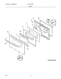 DOOR Diagram and Parts List for CRG3150LBE  Crosley Range