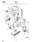 CABINET Diagram and Parts List for FRS28ZGED3  Frigidaire Refrigerator
